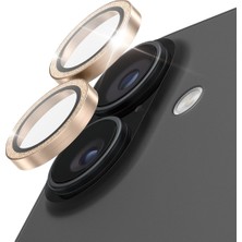 Panzer Glass Panzerglass® iPhone 17 / iPhone 16 / 16 Plus Hoops® Simli Altın Kamera Lens Koruyucu
