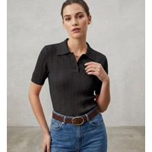 Luxetique Polo Yaka Düğmeli T-Shirt