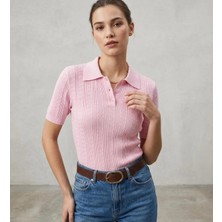 Luxetique Polo Yaka Düğmeli T-Shirt