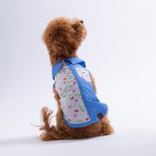 Pawstar Ruby Slice Denim Karpuz Desenli Kot Kedi Köpek Gömleği-Kedi Köpek Kıyafeti-Kedi Gömlek-Köpek Gömlek