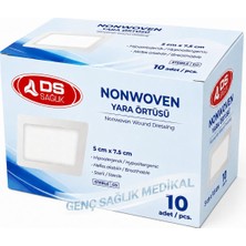 Ds Sağlık Nonwoven Yara Örtüsü 5cm×7,5cm 10'lu