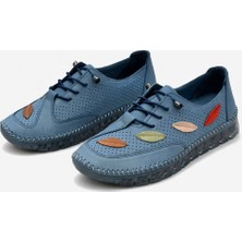 Patron Shoes Hakiki Deri Ortopedik Taban Kadın Günlük Konfor Ayakkabısı