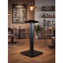İrem Matte Prime Endüstriyel Kare Metal Masa Ayağı 74CM - Kafe Restoran ve Evler Için