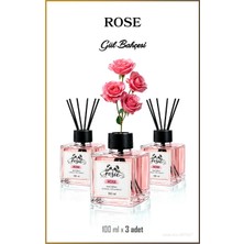 Rosie 3'lü Gül Çubuklu Oda Kokusu 100 ml