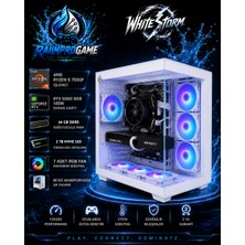 Rainpro Whitestorm Ryzen 5 7500F 64 GB Ddr5 2 Tb Nvme SSD RTX5060 8gb 145W Windows 11 Pro 7 Rgb Fanlı Beyaz Akvaryum Kasa Oyuncu Bilgisayarı WHITESTORMRNP11