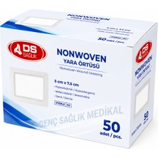 Ds Sağlık Nonwoven Yara Örtüsü 5cm×7,5cm 50'li Paket