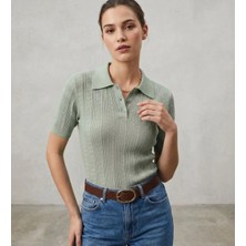Luxetique Polo Yaka Düğmeli T-Shirt