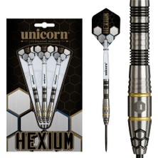 Unicorn Hexium 1 Black & Gold % 90 Tungsten Çelik Uçlu Dart Oku