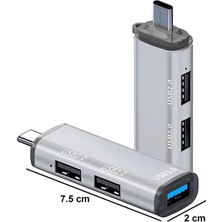 Light Nova Type-C To USB 3.0 Çoklayıcı / 3in1 USB Çoğaltıcı Hub / 1xusb 3.0 / 2xusb 2.0