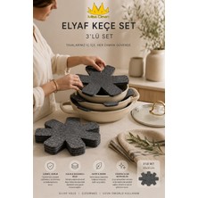 Missclean ( 3 Adet ) Elyaf Keçe Tava Koruyucu Seti 30X30 cm Çizdirmez Tencere Ayırıcı