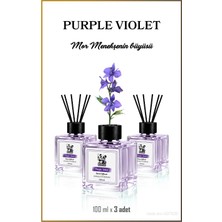 Rosie 3'lü Mor Menekşe Çubuklu Oda Kokusu 100 ml
