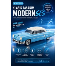 Divex Klasik Araba Tasarımlı Bluetooth Hoparlör – 10W Güçlü Ses, LED Far Işıklı, Fm & USB Destekli