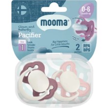 Mooma Palyaço ve Kelebek Emzik Pembe Mor 0-6 Ay 2'li