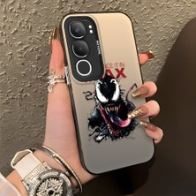 Ucuc Vivo Y19S 4G/Y19S Pro Uyumlu Sert Akrilik Arka Silikon Kenar Lens Koruma Şık Baskı Kılıf
