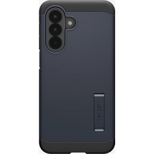 Spigen Galaxy A57 ile Uyumlu Magnet Kılıf Tough Armor Mag Fit Stand özellikli Çift Katmanlı Zırh Koruma Lacivert Kapak - ACS11126 (Spigen TR Garantili)