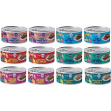 Supreme Karışık Kedi Konserve Maması 85 gr 12 Adet Lezzetli Tat ve Besleyici İçerik