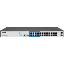 D-Link DGS-F1210-26PS-E 24 Portlu Ağ Hızı 10/100/1000 Mbit/sn Smart Managed Swicth