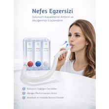 Medas Life Triflo 3 Toplu Nefes Egzersiz Cihazı (Incentive Spirometre) | Akciğer Geliştirici Solunum Aparatı
