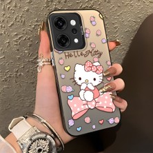 Ucuc Oppo RENO14 Pro Uyumlu Sert Akrilik Arka Silikon Kenar Lens Koruma Kılıf