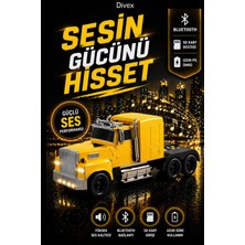 Divex Klasik Tır Tasarımlı Araba Bluetooth Hoparlör – 10W, LED Far Efekti, Fm Destekli