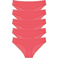MiraLive 5 Adet Süper Eko Set Likralı Kadın Slip Külot Fuşya