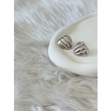 Revoia Kabartmalı Silver Küpe