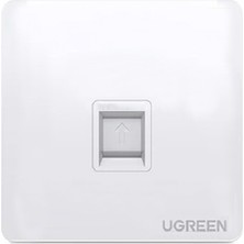 Ugreen 80180 NW144 Tek Portlu Bağlantı Noktalı Duvar Paneli Bilgi Paneli Beyaz