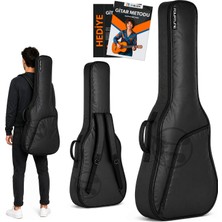 Fourtune Luca Siyah Klasik Gitar Kılıfı Kalın Taşıma Çantası (Eğitim Metodu Hediye)