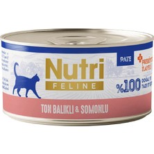 Mestore Nutri Feline Ton Balıklı ve Somonlu Tahılsız Kedi Konservesi 70 gr - K-020