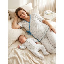 Diamondstar BASKILI ANNE BEBEK LOHUSA SET 3 Ay Kız