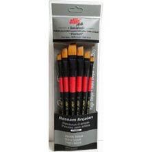 Stilo Art Yan Kesik Fırça Seti 6lı Set-4
