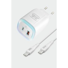 Subzero Tcl 10 Plus Uyumlu SG100 30W Gece Lambali Dokunmatik LED Hizli Sarj Aleti + Kablo