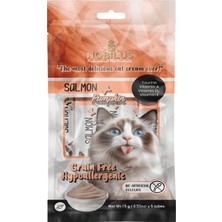Mestore Nobilus Somon Balıklı Kedi Krema Ödül Maması 5 x 15 gr - 13460-5