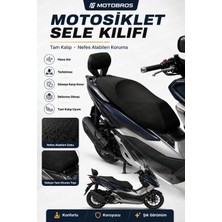 Motobros Motosiklet Sele Kılıfı Forza - Xmax - Adv - Newcity Uyumlu Airfit Koltuk Kılıfı Scooter Koltuk Kılıfı