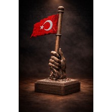 Polyester Türk Bayrağı Masa Süsü