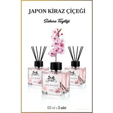 Rosie 3'lü Japon Kiraz Çiçeği Çubuklu Oda Kokusu 100 ml