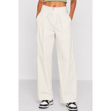 Nike Sportswear Collection Woven Trousers Loose Fit Joggers Kadın Bol Kesim Dokuma Eşofman Altı Krem