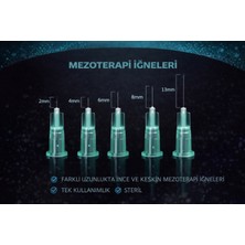 Hobibahçem 34G x 4mm Mezoterapi  Steril Enjeksiyon Iğnesi 100 Adet 1 Kutu