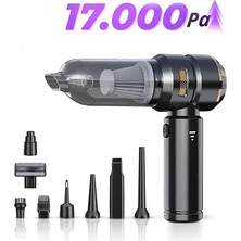 Light Nova 17.000PA Güçlü Vakumlu 9in1 Araç Içi Üflemeli Süpürge / 6000MAH / 3 Hız Ayarlı / 120W