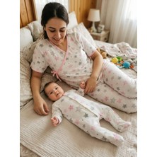 Diamondstar YILDIZLI ANNE BEBEK LOHUSA SET 3 Ay Kız