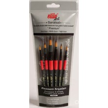 Stilo Art Yuvarlak Uç Fırça Seti 6lı Set-3