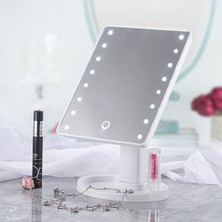 Ofisinn Makyaj Aynası 16 LED Işıklı 180 Derece Dönebilen Masaüstü Makyaj Aynası