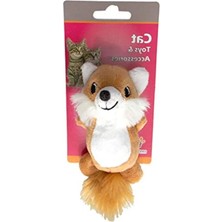 Esplendor 95X5 cm Tilki Şekilli Peluş Hışırtı Kedi Oyuncağı