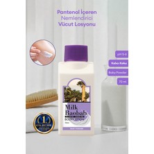 Pantenol Içeren Nemlendirici Vücut Losyonu Mılk Baobab Original Body Lotion (Baby Powder) 70ML