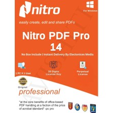 Nitro PDF Pro 14 (Windows) - 1 Pc Süresiz Dijital Kod