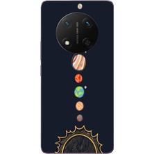 Le Balvo Honor Magic 7 Lite Uyumlu Gezegenler Baskılı Silikon Kılıf