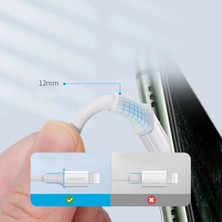 UGREEN 60746 US171 MFi Sertifikalı 36W 3A PD USB-C to Lightning Hızlı Şarj Kablosu Beyaz 0.25cm