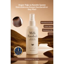 Argan Yağı ve Keratin Içeren, Elektriklenme Karşıtı Nemlendirici Saç Misti Mılk Baobab Hair Oil Mist