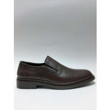 Baloğlu Hakiki Deri Bağcıksız Hafif Taban Kahverengi Klasik Yazlık Erkek Ayakkabı C-8932367BLGLU