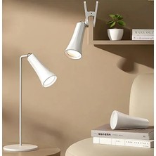 Light Nova 4in1 Çok Kullanışlı Şarjlı Metal Masa Lambası Klipsli / Mıknatıslı / Masaüstü Gece Okuma Işığı